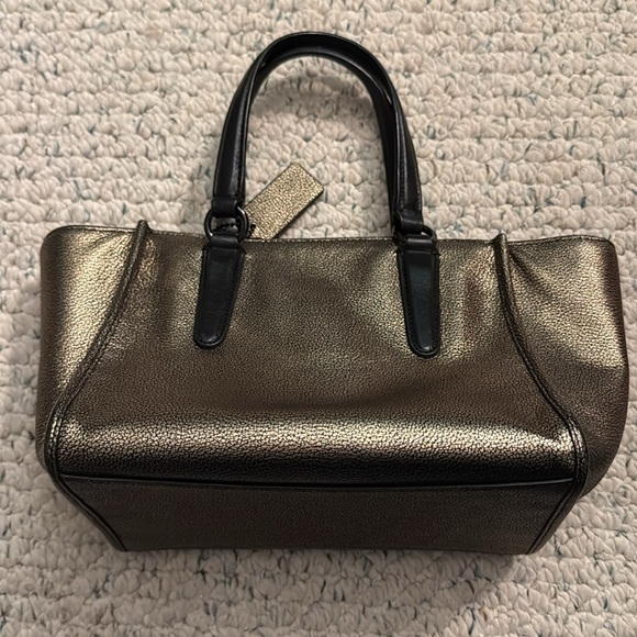 Coach Crosby Mini Carryall in Metallic Leather - Picture 2 of 6